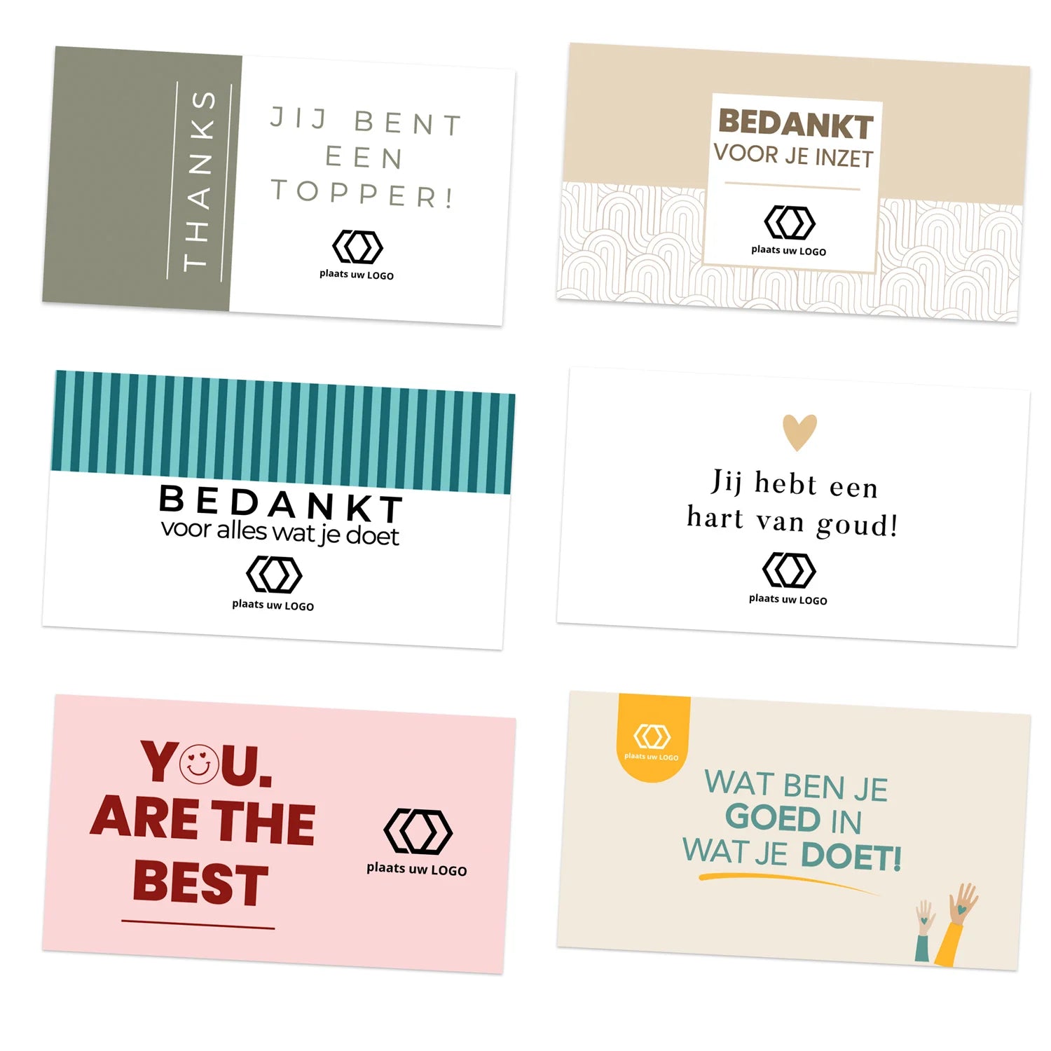 Persoonlijke kaartjes (9 x 5cm) - Zakelijk