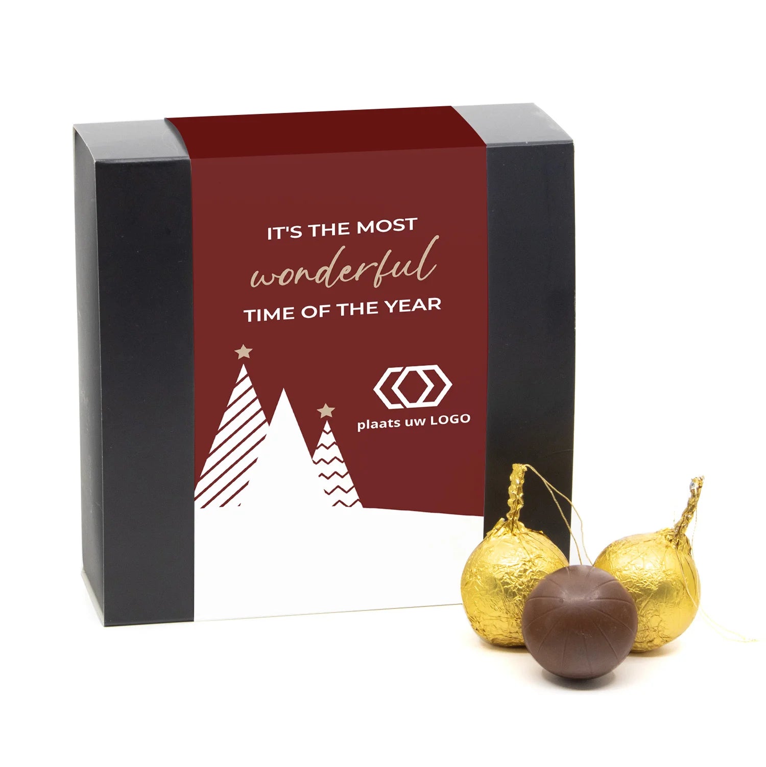 Kerstballen giftbox met logo - Kerst