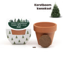 Let it grow! Kerstboom kweeksetje eigen etiket - Kerst - Bedankjes.nl