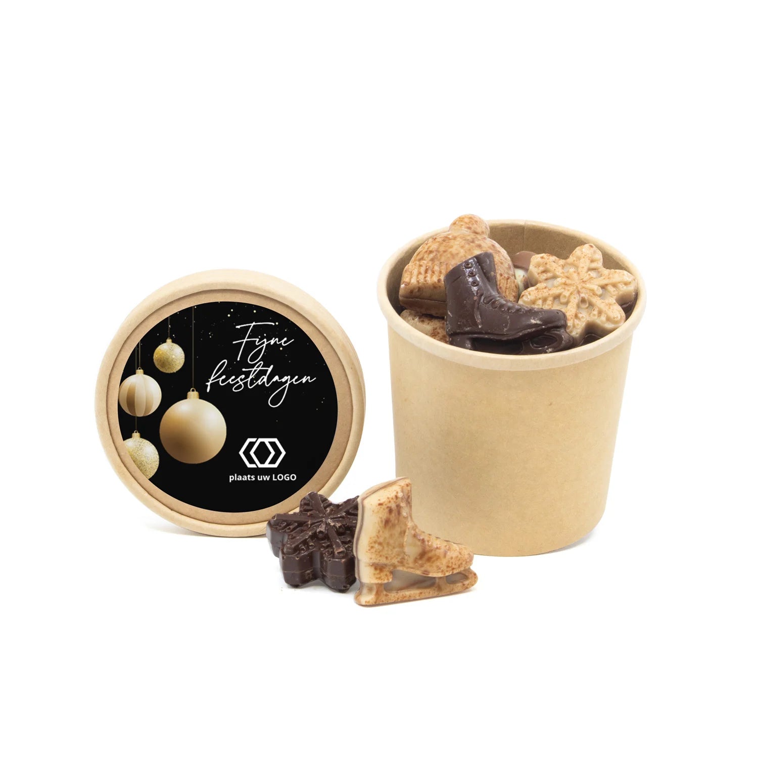 Kraftbeker met winter chocolade - Kerst - Bedankjes.nl