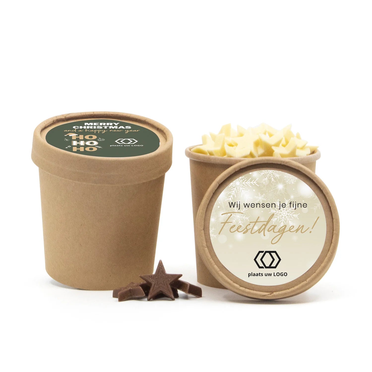 Kraftbeker met chocolade - Kerst - Bedankjes.nl