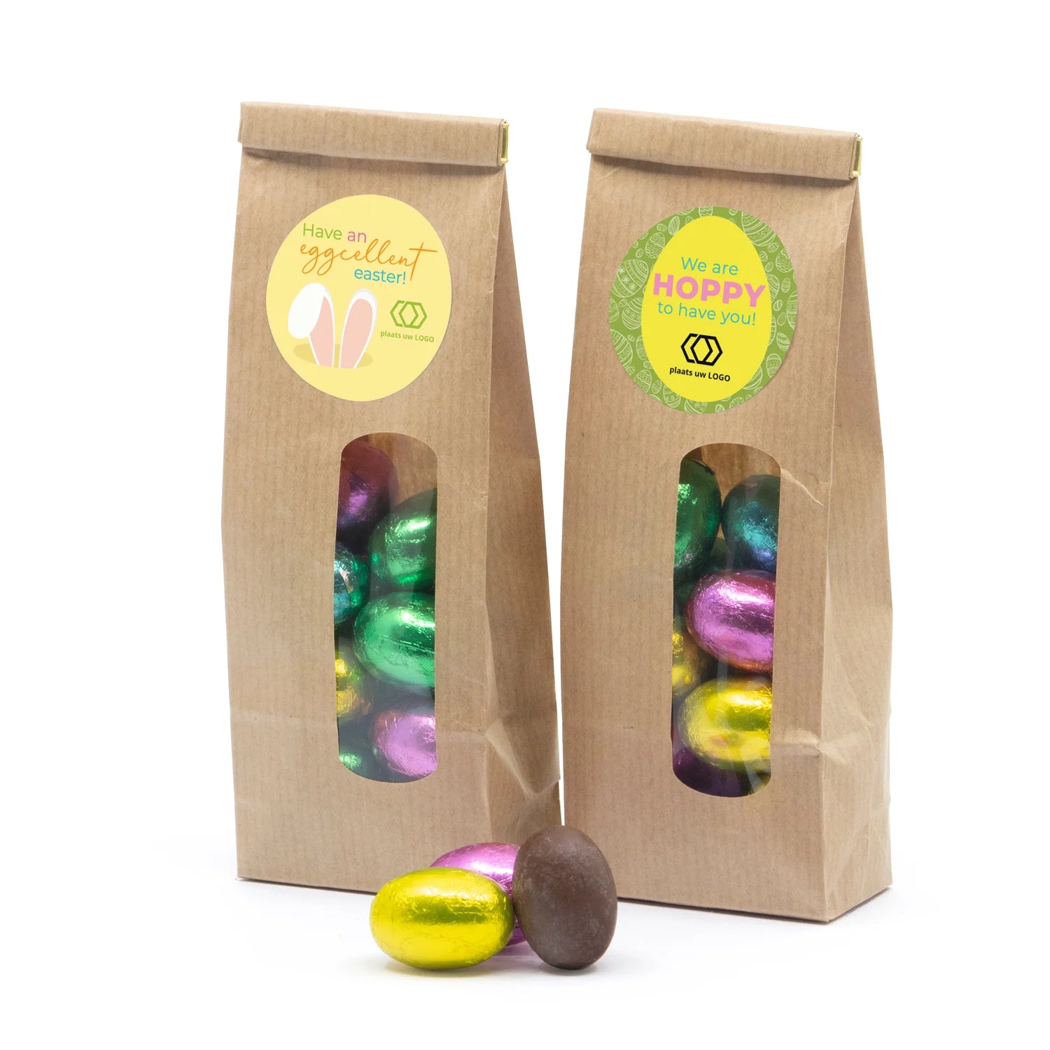 Kraftzakje met paaseitjes - Pasen - Bedankjes.nl