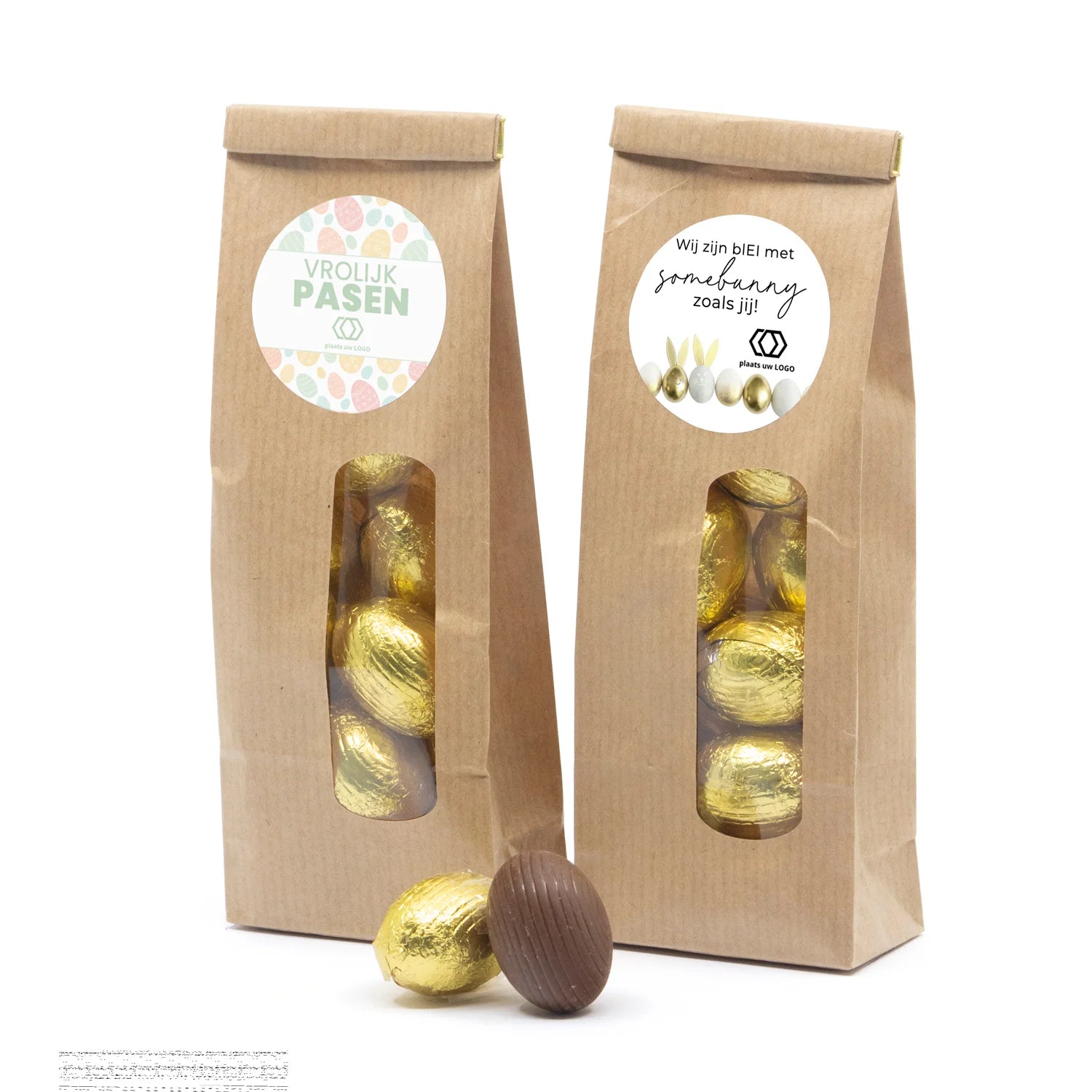 Kraftzakje met paaseitjes - Pasen - Bedankjes.nl