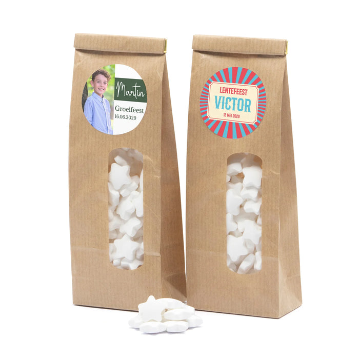 Kraftzakje met snoepjes - Communie jongens