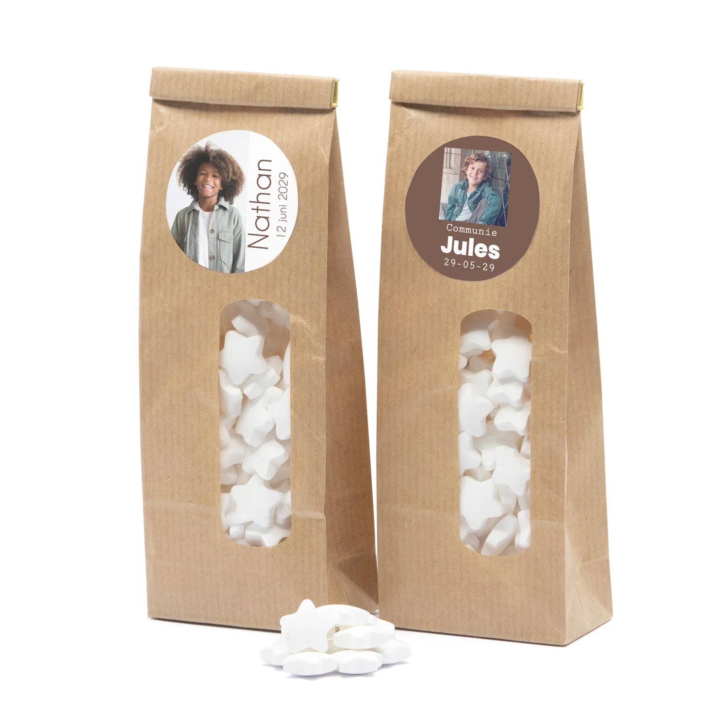 Kraftzakje met snoepjes - Communie jongens
