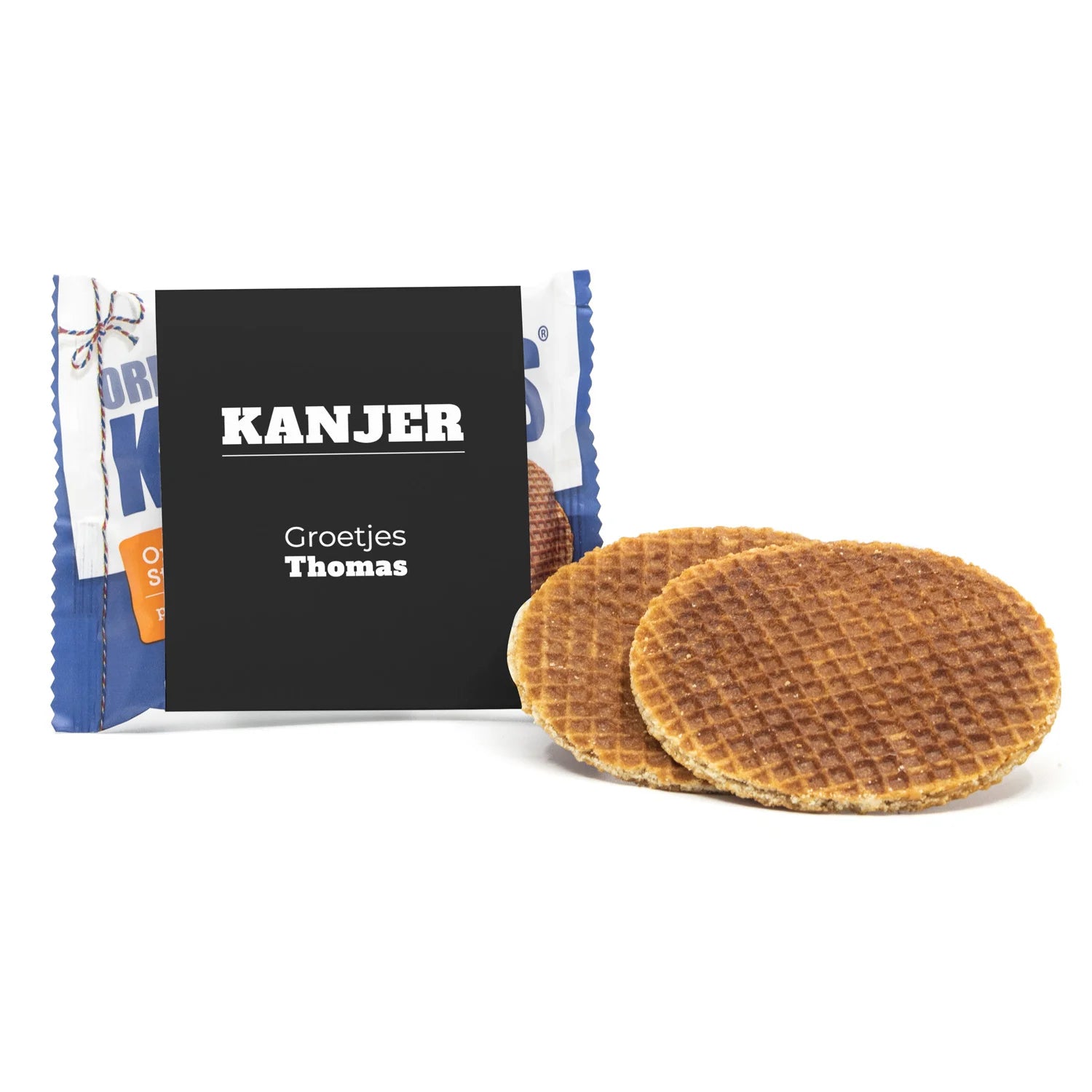 Kanjers Stroopwafels met tekst - Afscheid Collega's