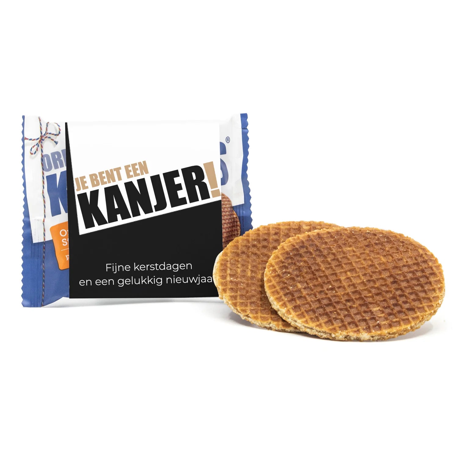Kanjers Stroopwafels met eigen sleeve - Kerst