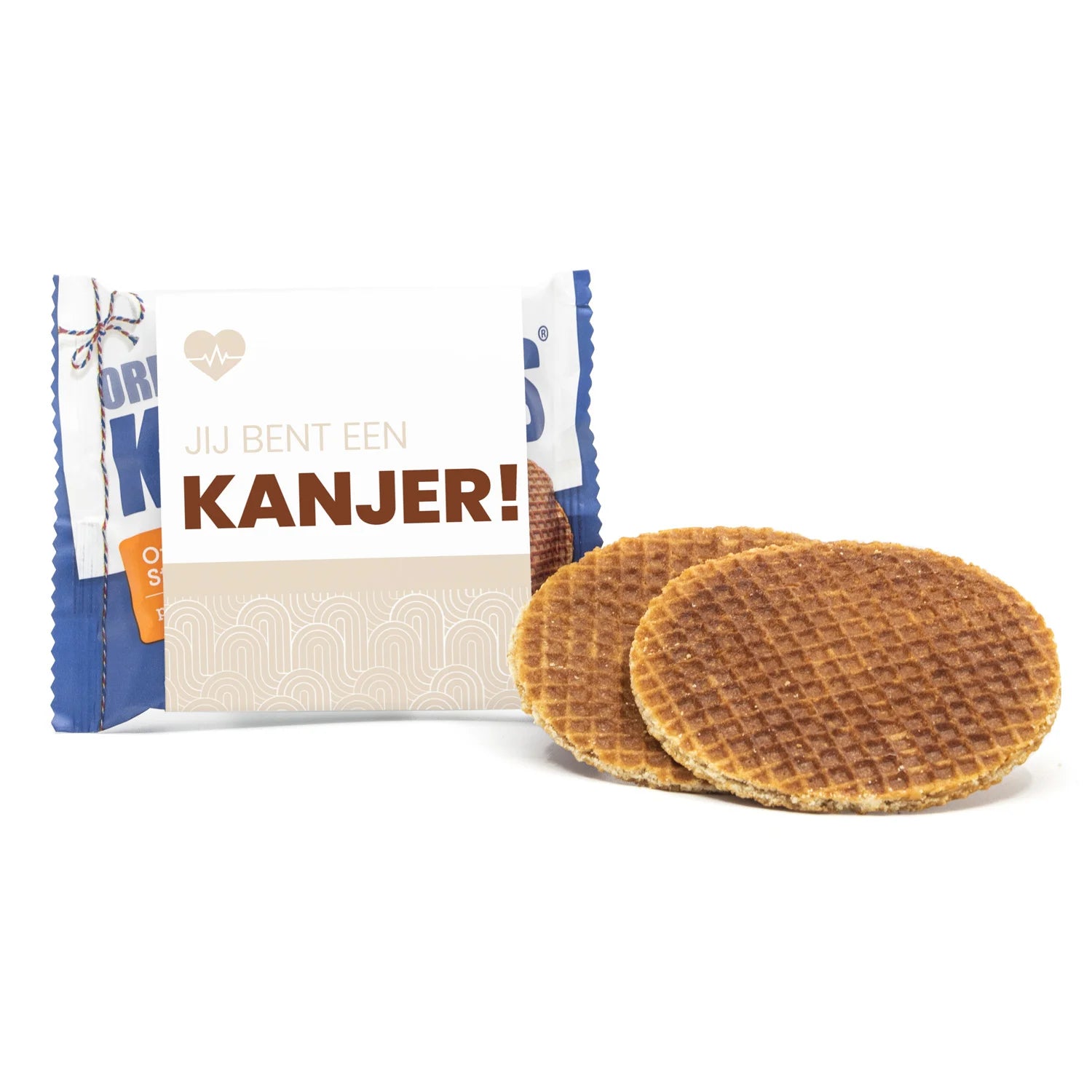 Kanjers Stroopwafels met eigen sleeve - Verpleging - Bedankjes.nl