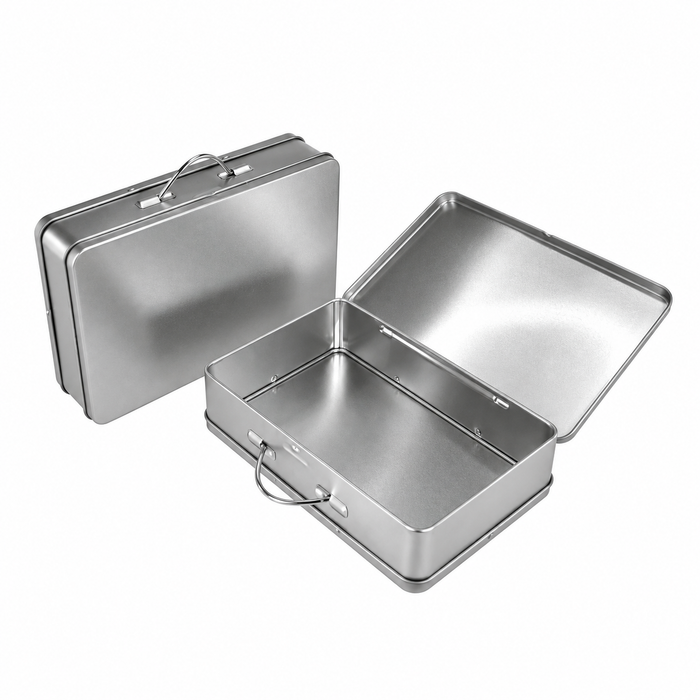 Blikken koffer 17,4 x 11,5 x 4 cm