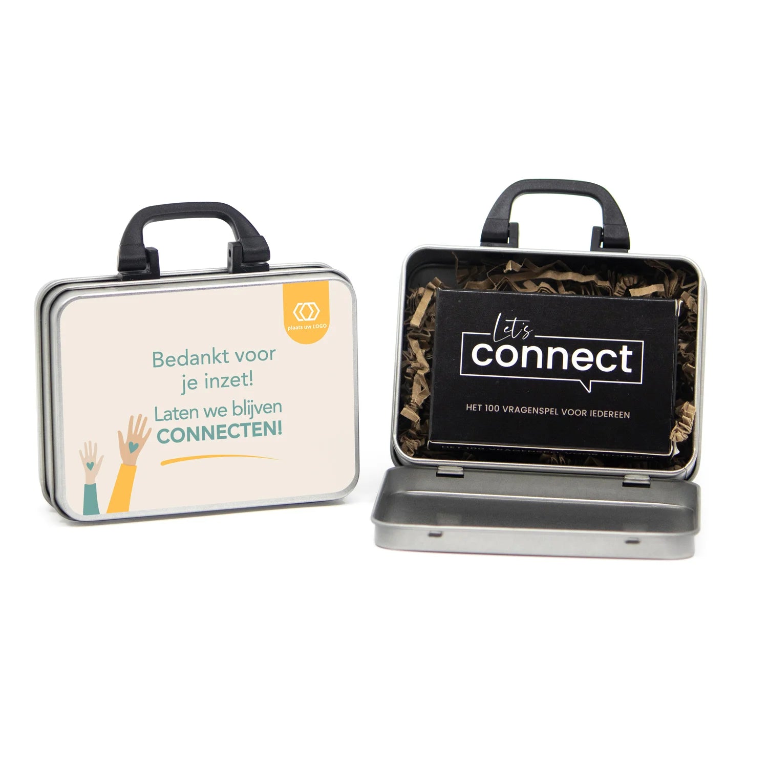 Koffertje met Let's Connect vragen spel - Zakelijk