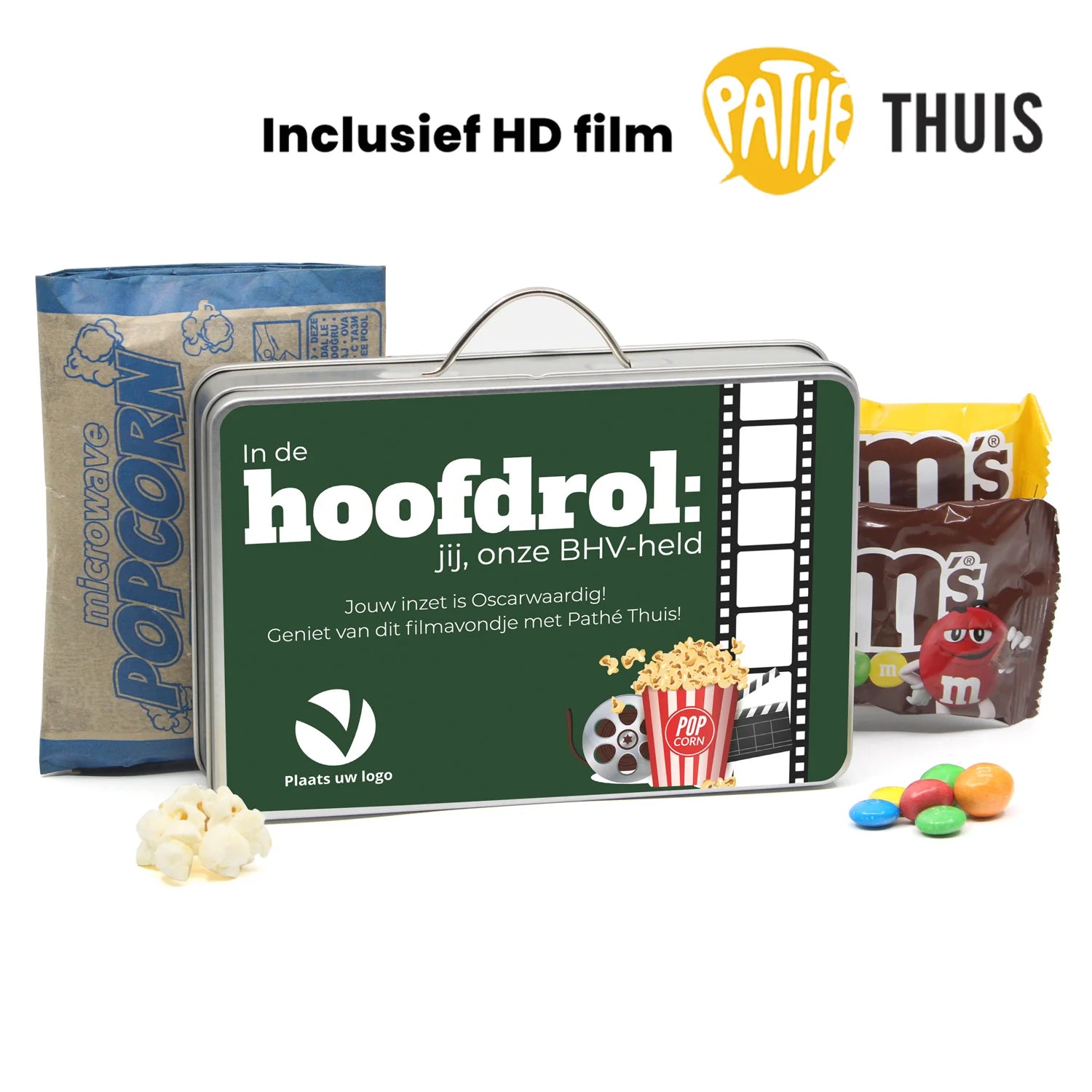Compleet filmavondje met M&M’s & Popcorn in koffer - BHV