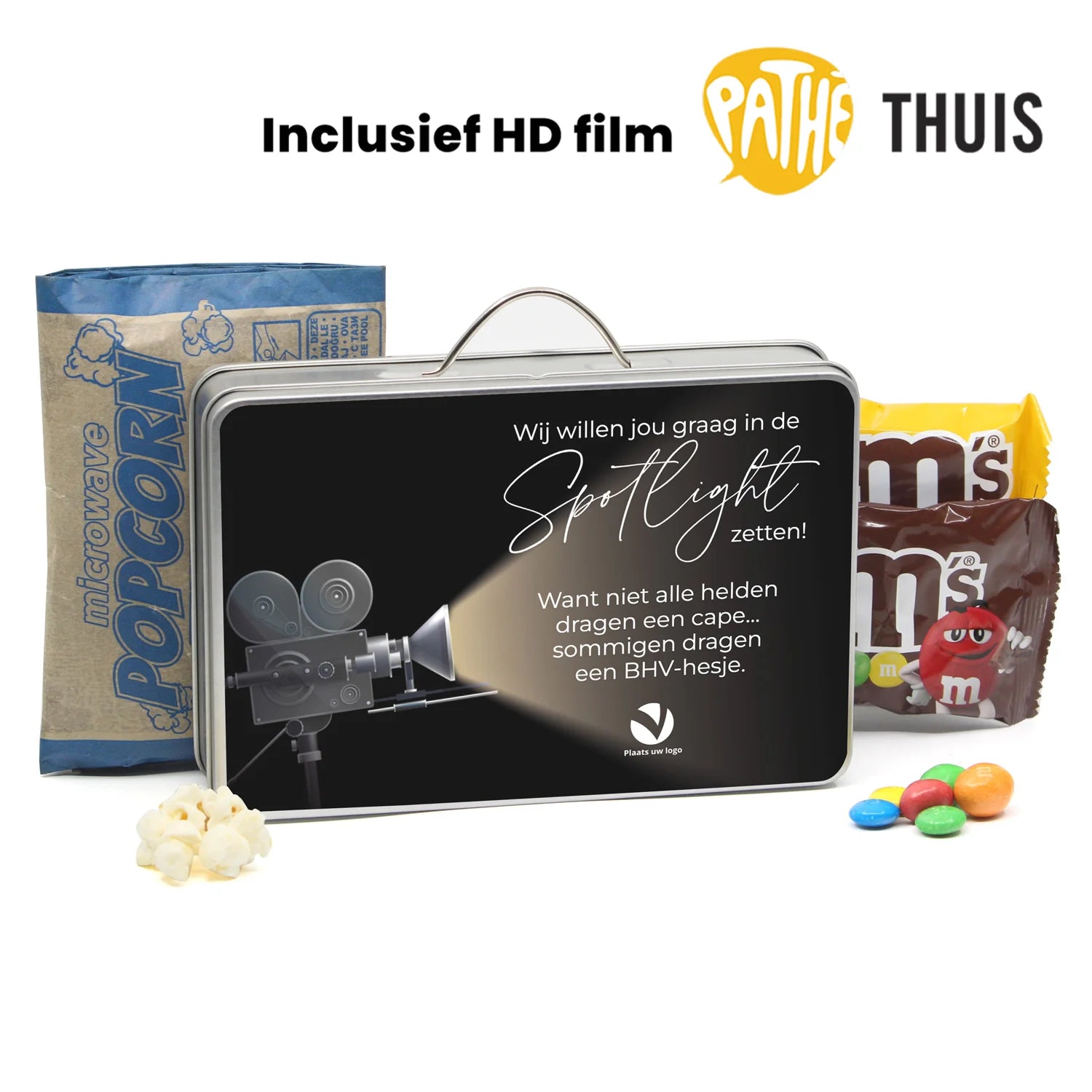 Compleet filmavondje met M&M’s & Popcorn in koffer - BHV