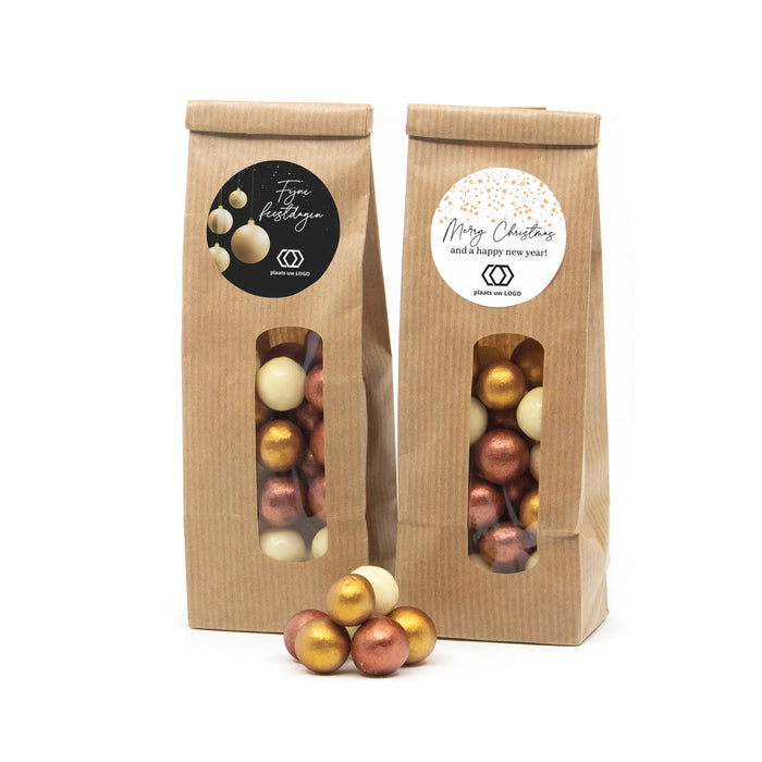 Kraftzakje met kerstvulling - Kerst