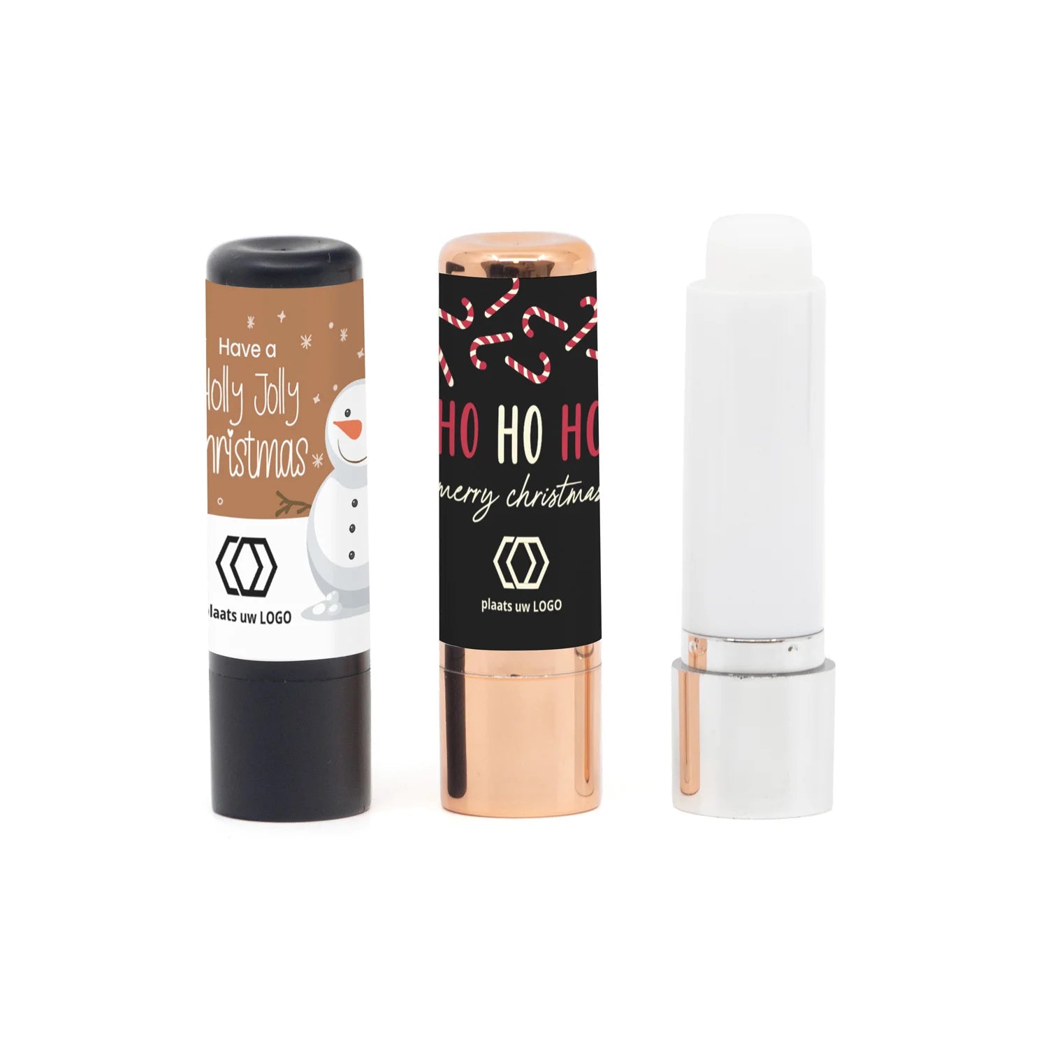 Lippenbalsem met kerstetiket - Kerst - Bedankjes.nl