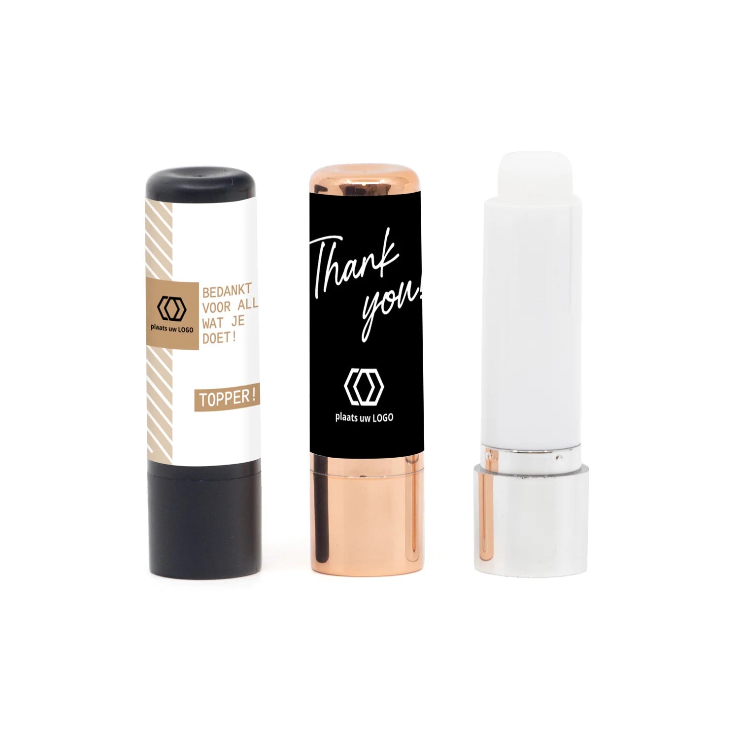 Lippenbalsem met etiket - Zakelijk