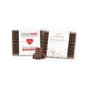 Chocolade bouwstenen met eigen sleeve - Verpleging - Bedankjes.nl