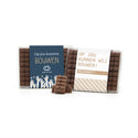 Doosje met 10 chocolade bouwstenen eigen sleeve - Zakelijk