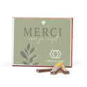 Merci met eigen inlay kaart 250 gram - Vrijwilliger - Bedankjes.nl