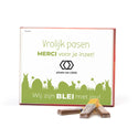 Merci met eigen inlay kaart 250 gram - Pasen - Bedankjes.nl