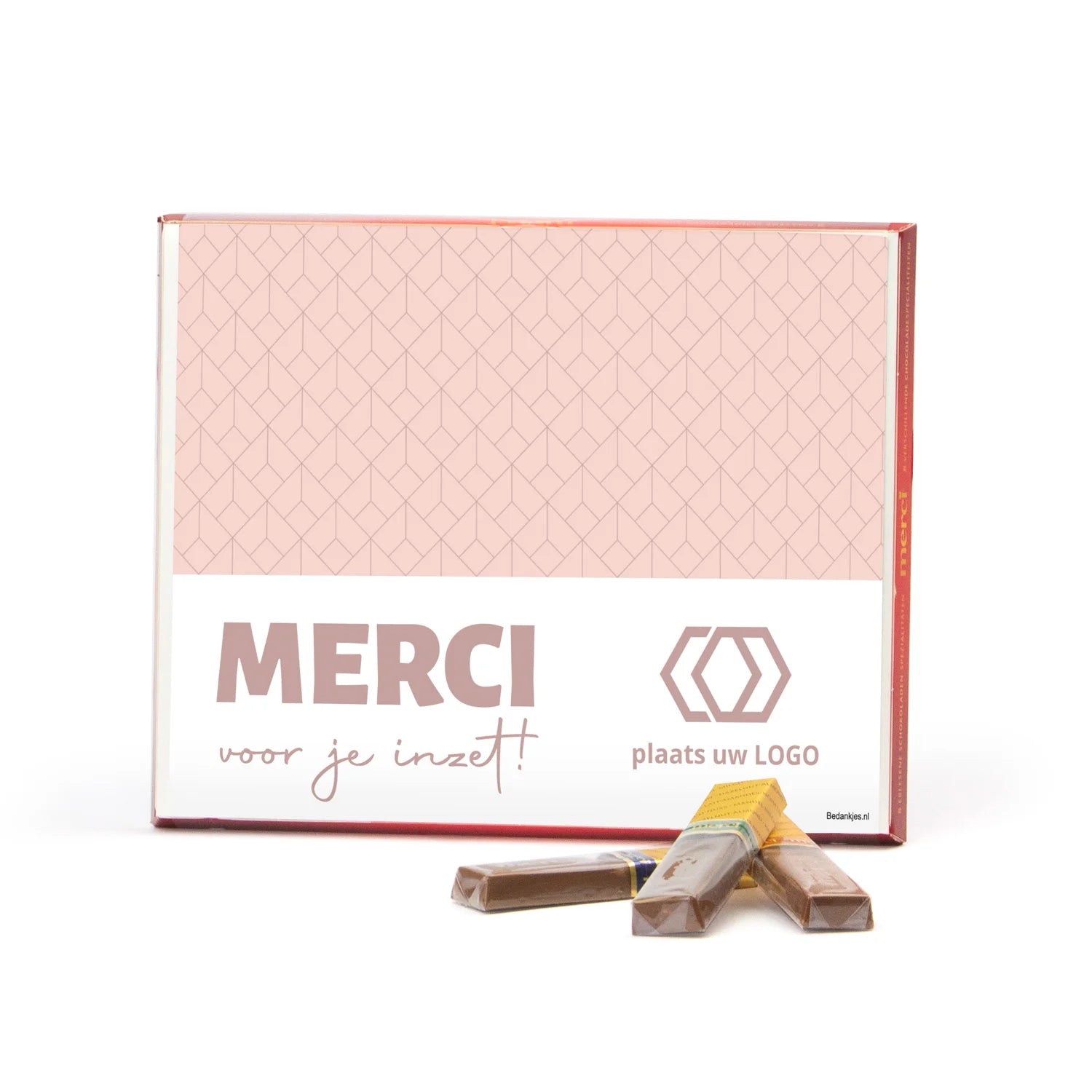 Merci met eigen inlay kaart 250 gram - Zakelijk - Bedankjes.nl