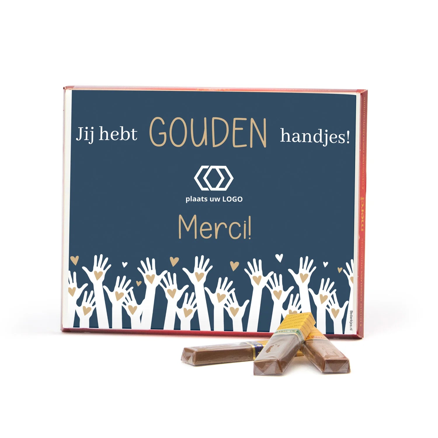 Merci met eigen inlay kaart 250 gram - Verpleging - Bedankjes.nl