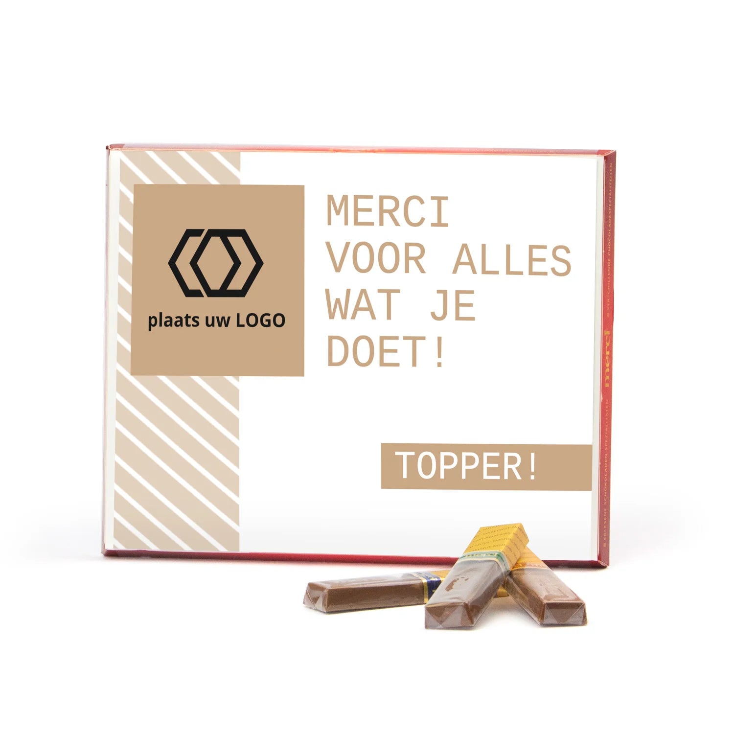 Merci met eigen inlay kaart 250 gram - Zakelijk
