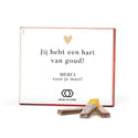 Merci met eigen inlay kaart 250 gram - Verpleging - Bedankjes.nl