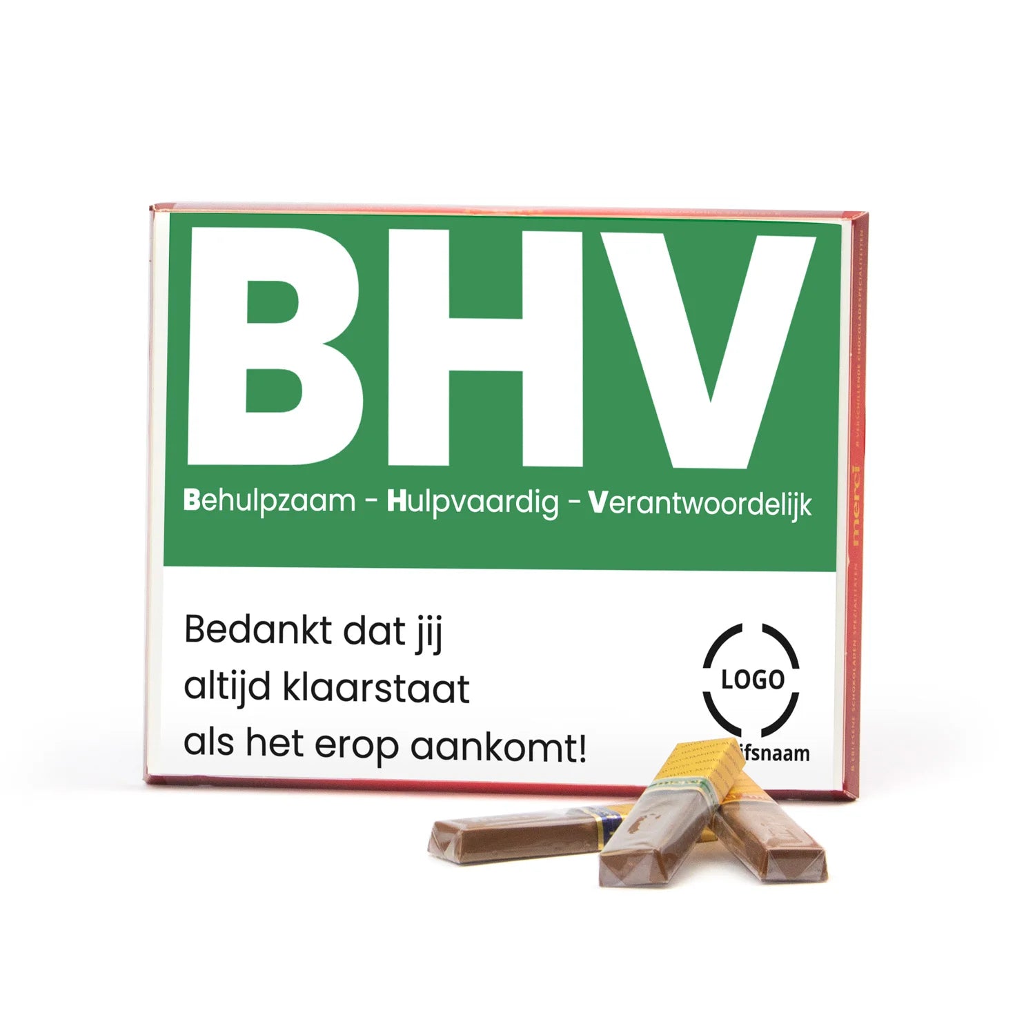 Merci met eigen inlay kaart 250 gram - BHV