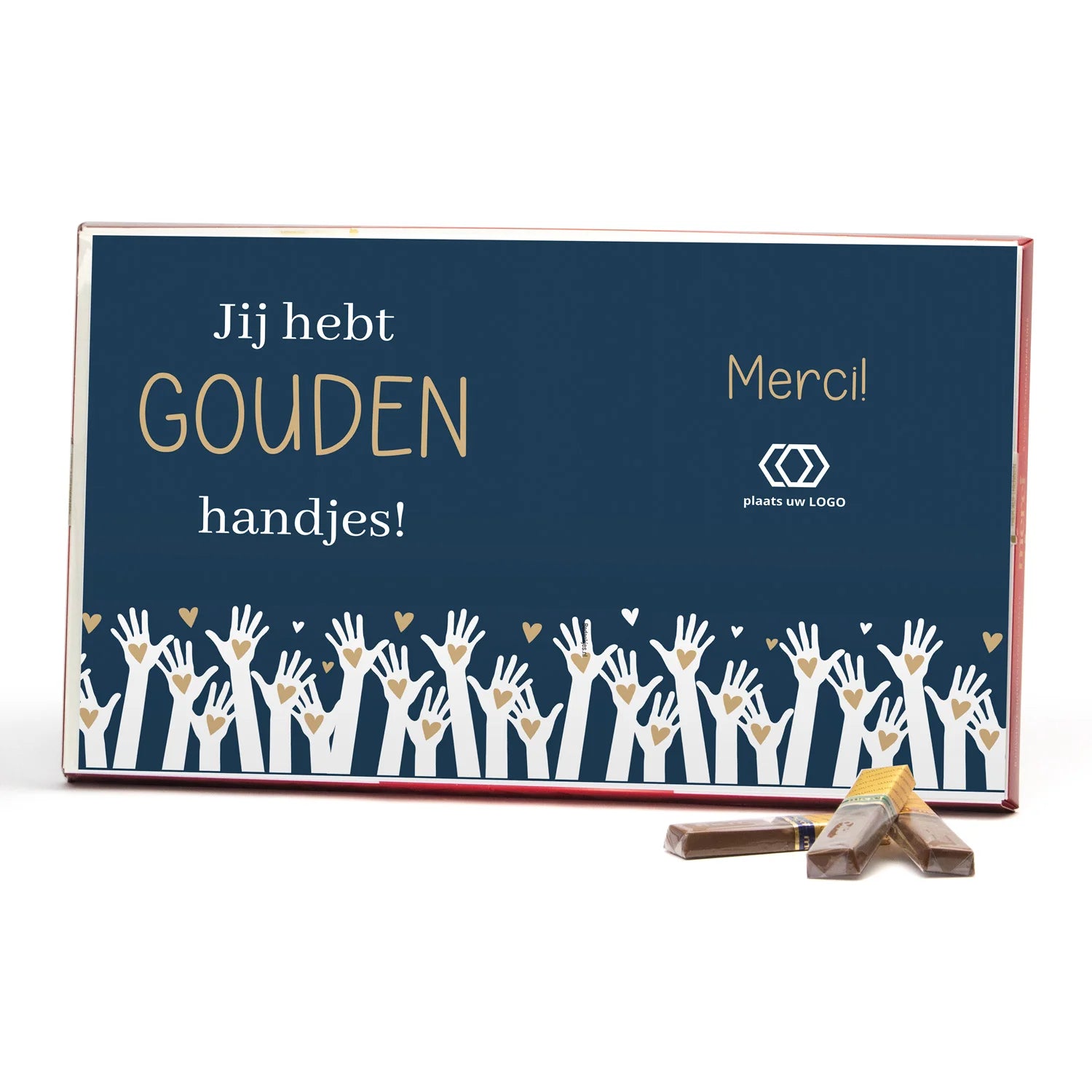 Merci met eigen inlay kaart 400 gram - Verpleging - Bedankjes.nl