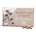 Merci met eigen inlay kaart 400 gram - Kerst - Bedankjes.nl