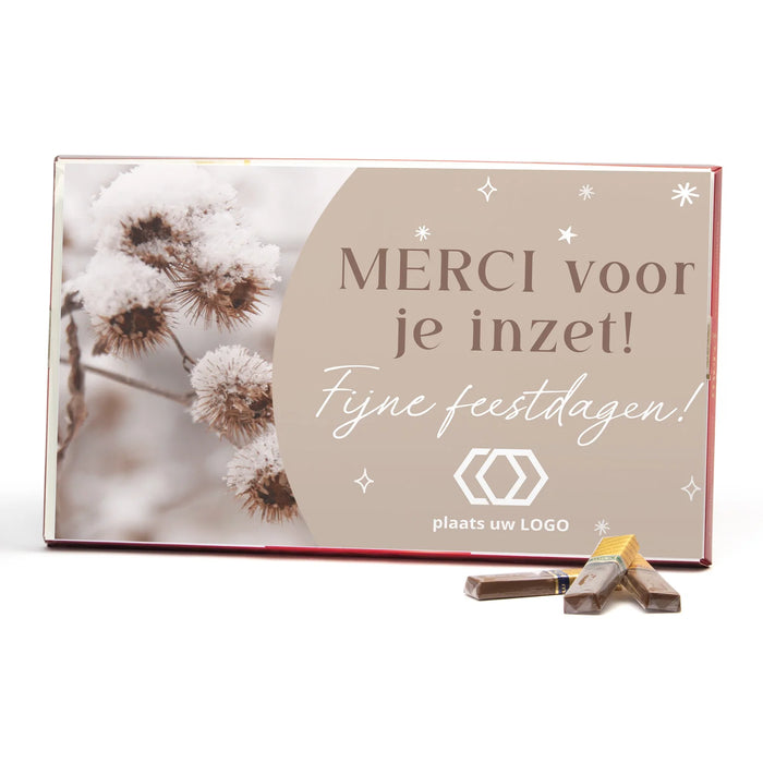 Merci met eigen inlay kaart 400 gram - Kerst