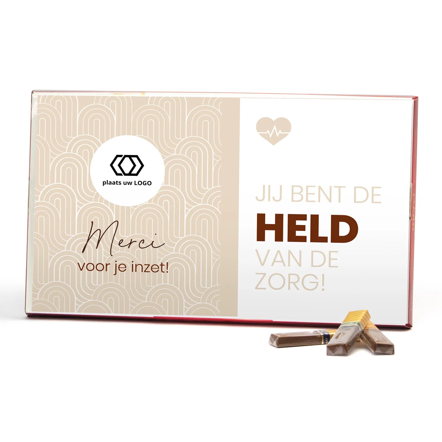 Merci met eigen inlay kaart 400 gram - Verpleging - Bedankjes.nl