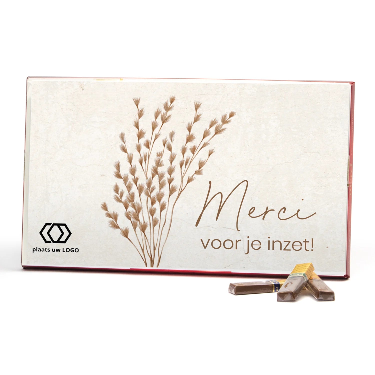 Merci met eigen inlay kaart 400 gram - Verpleging - Bedankjes.nl