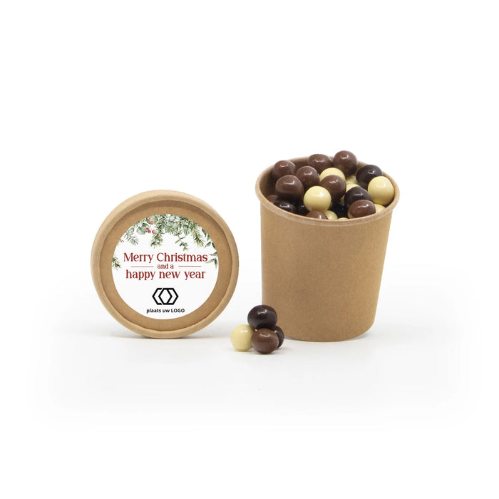 Bio kraftbekertje met Chocolade - Kerst