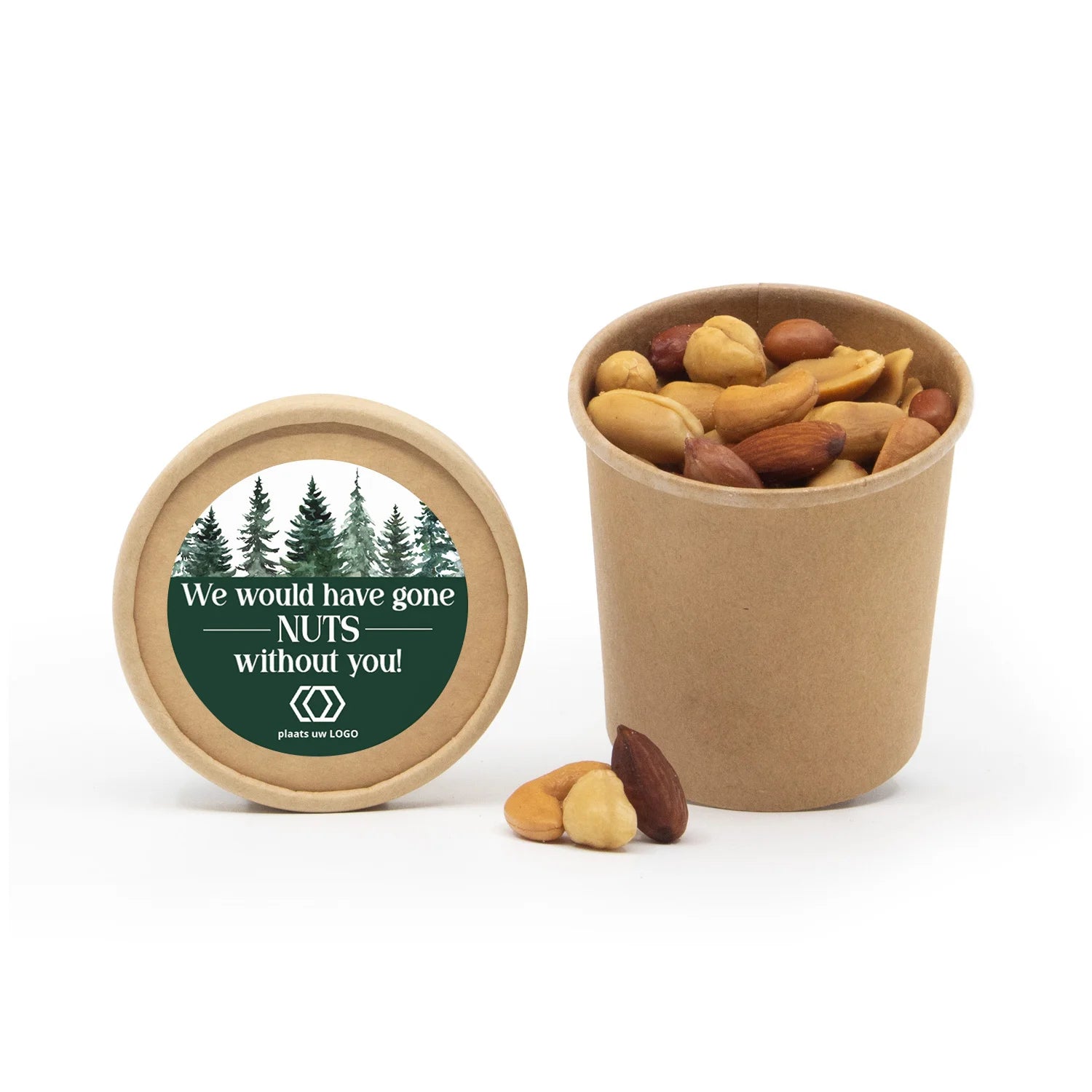Bio kraftbekertje met verse noten - Kerst