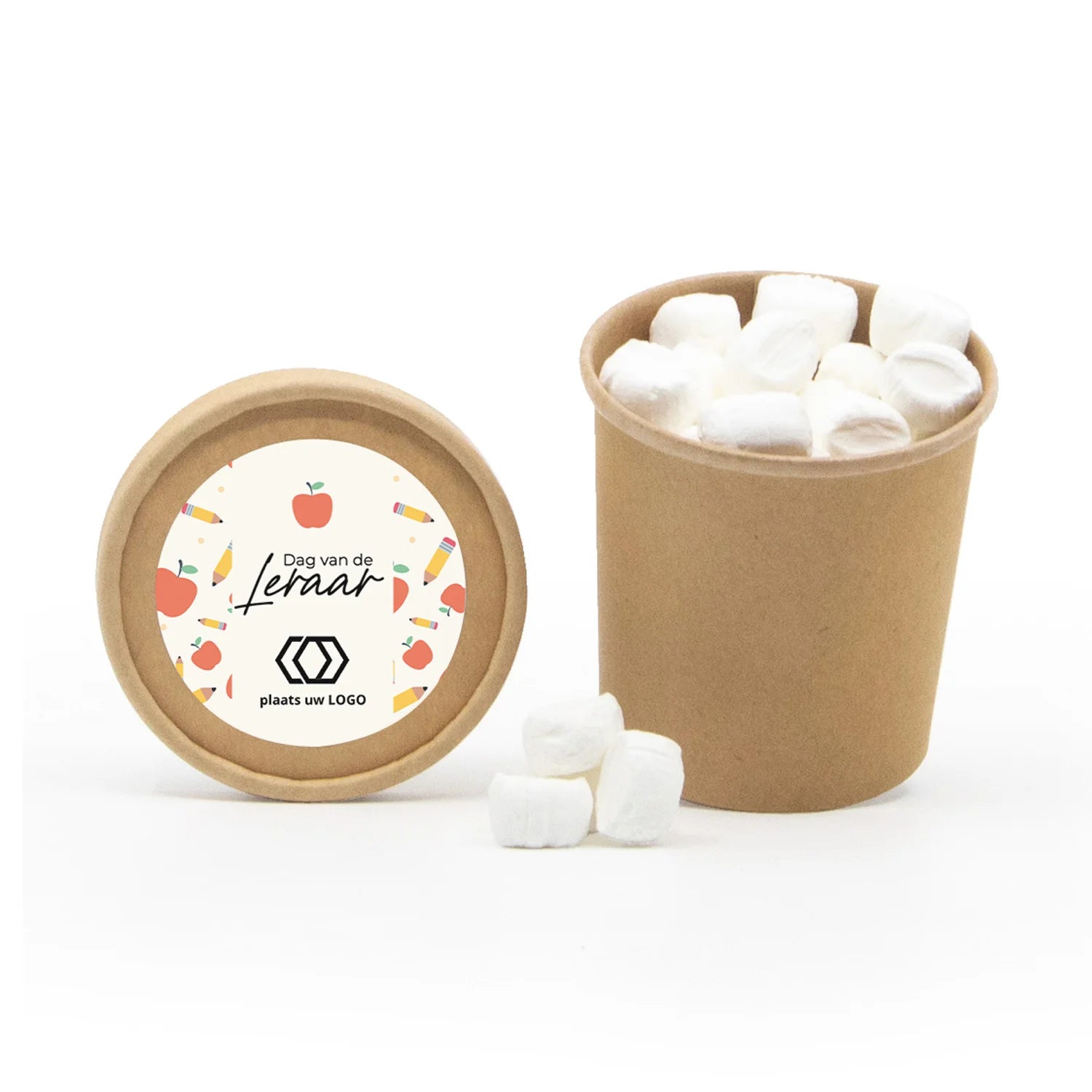 Bio kraftbekertje met Snoep - Dag van de Leraar - Bedankjes.nl