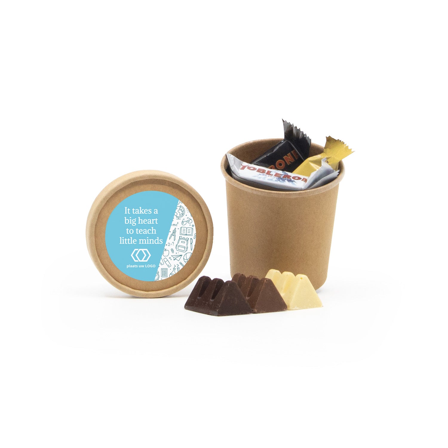 Bio kraftbekertje met Chocolade - Dag van de Leraar - Bedankjes.nl