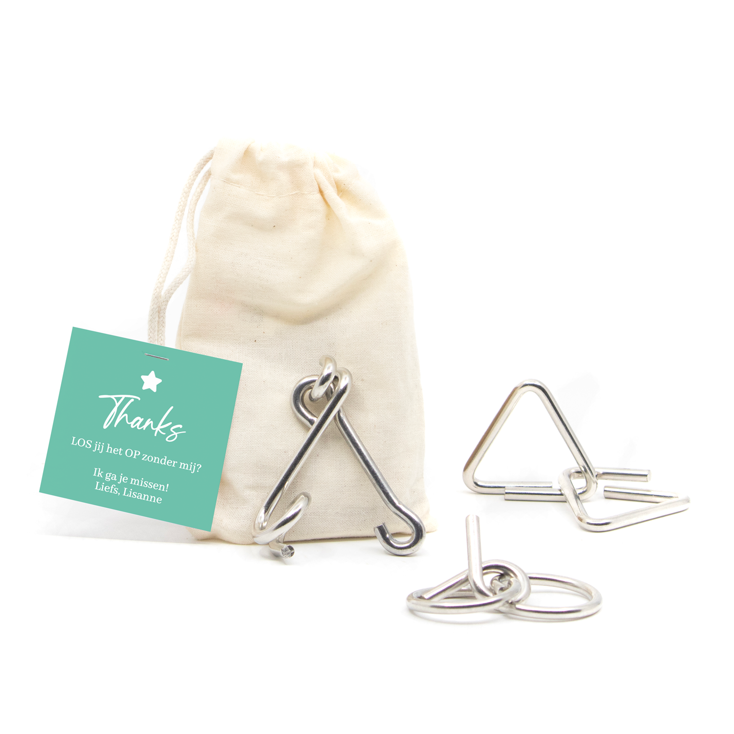 Breinbreker in zakje - Afscheid collega - Bedankjes.nl