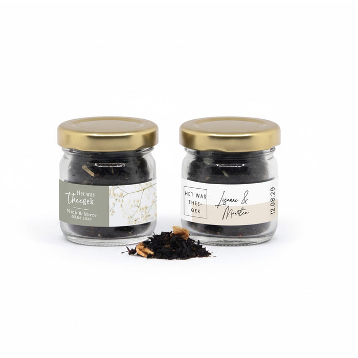 Het was THEE gek! in glazen potje - Trouwen