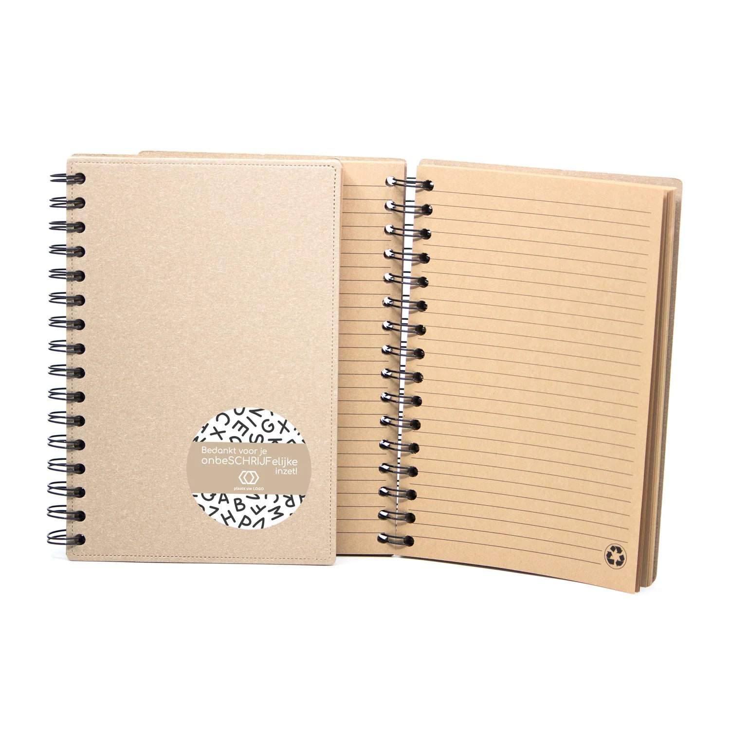 A5 Notitieboek gerecycled met ringband - Zakelijk - Bedankjes.nl