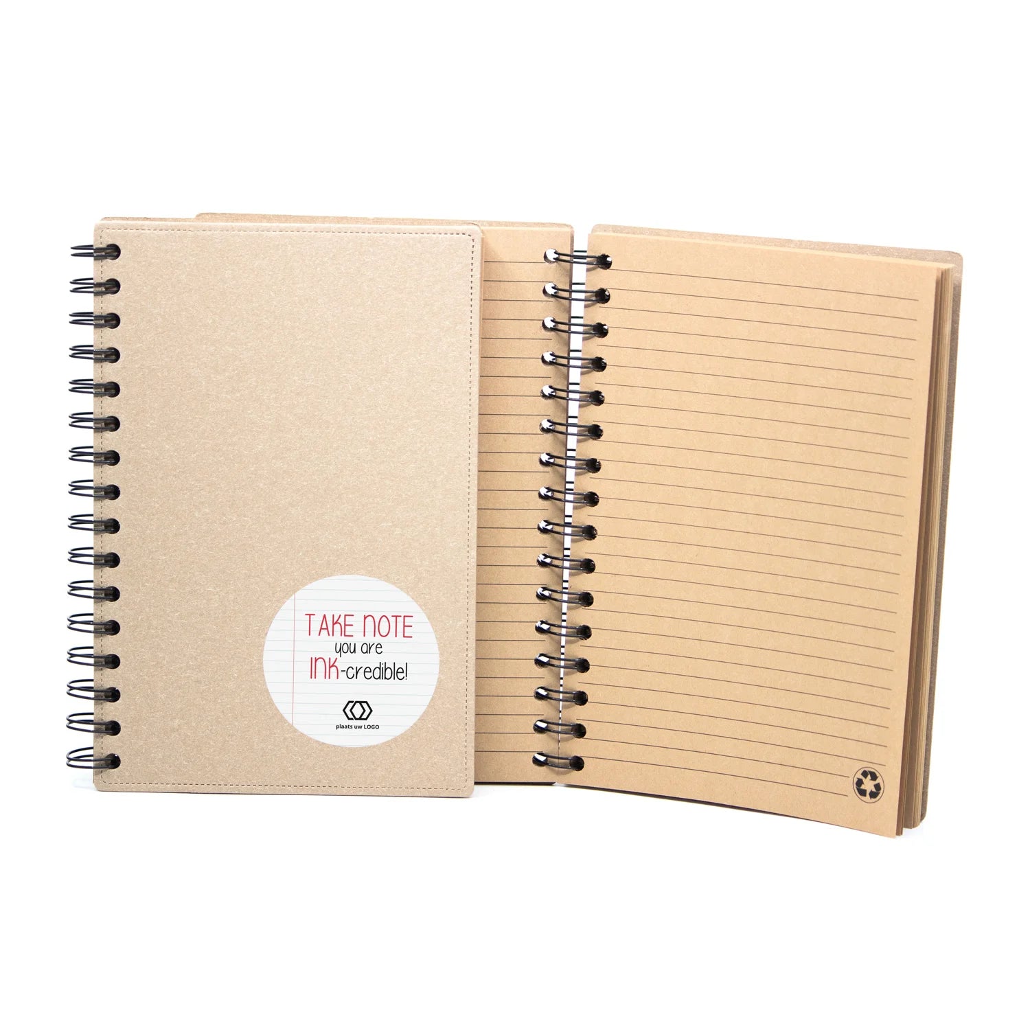 A5 Notitieboek gerecycled met ringband - Zakelijk - Bedankjes.nl