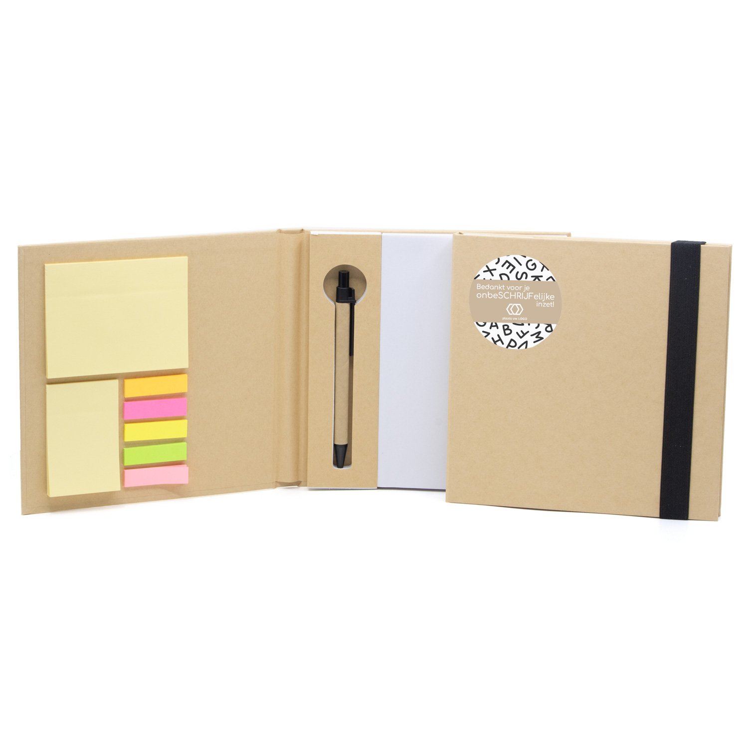 Notebook met memo set & pen - Leraar