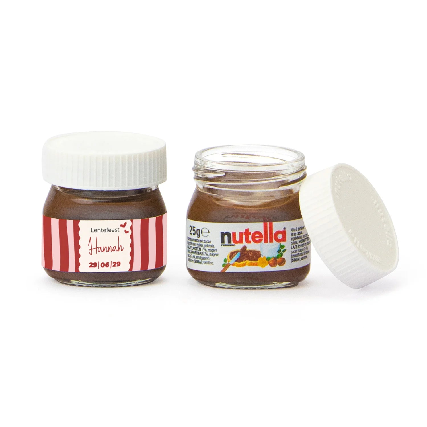 Mini potje nutella  - Communie meisjes