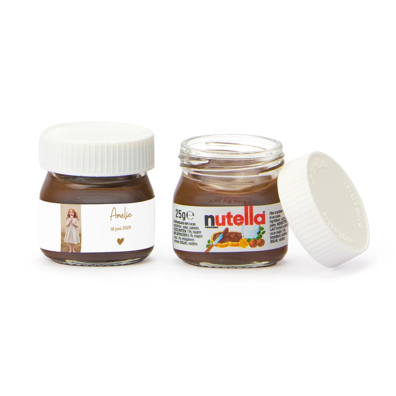 Mini potje nutella  - Communie meisjes