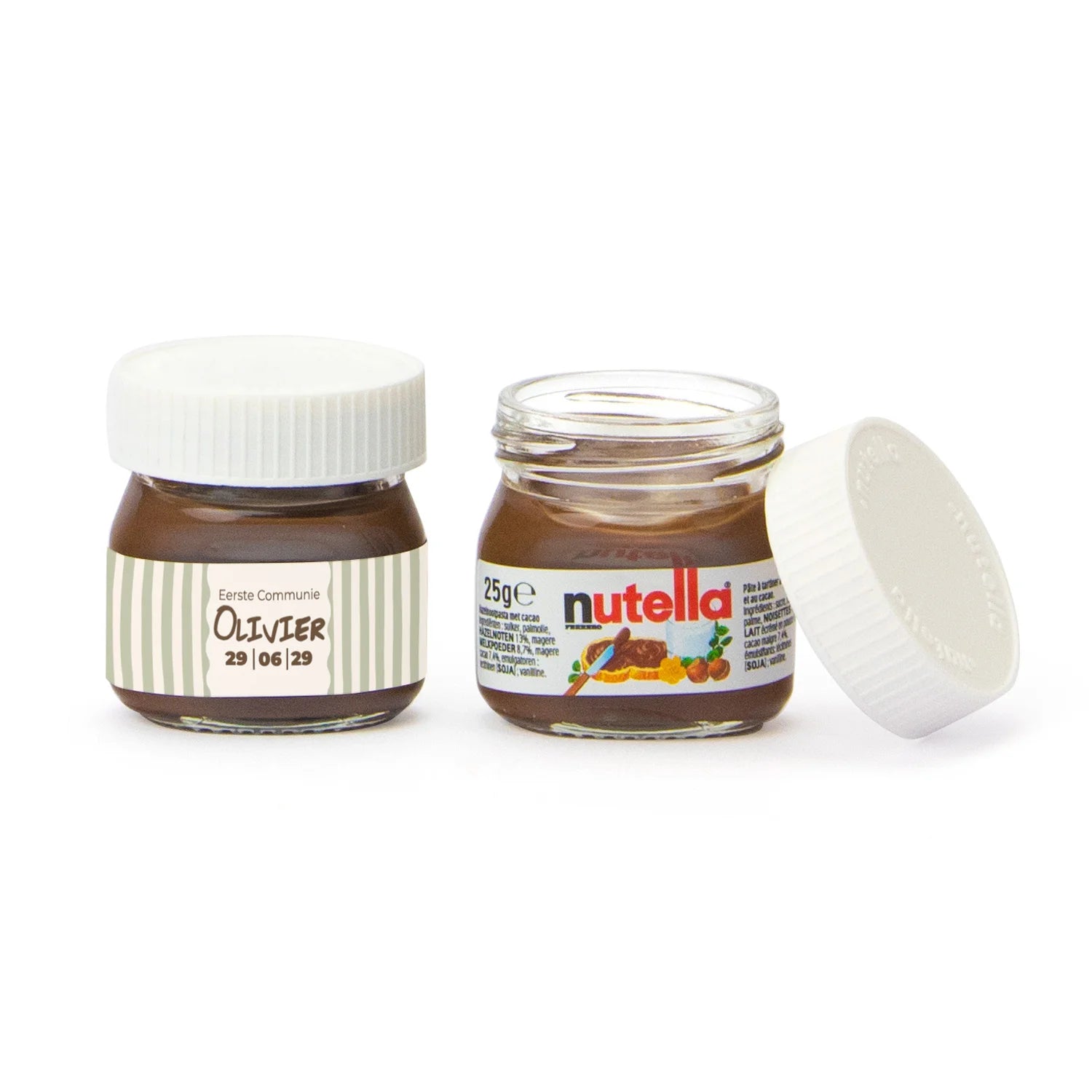 Mini potje nutella  - Communie jongens