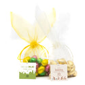 Paashaas organza zakje met paaseitjes en eigen kaartje - Pasen - Bedankjes.nl