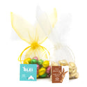 Paashaas organza zakje met paaseitjes en eigen kaartje - Pasen - Bedankjes.nl