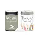 Snoepblikje met eigen wikkel - Vrijwilliger - Bedankjes.nl
