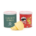 Pringles chipsblikje met eigen wikkel 40 gram - Leraar - Bedankjes.nl