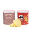 Pringles chipsblikje met eigen wikkel 40 gram - Afscheid Collega - Bedankjes.nl